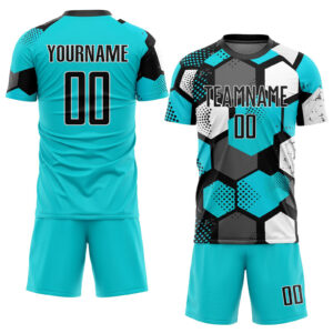 Custom soccer uniforms with team jerseys and shorts by Hamma Sports
